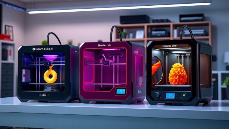 As 3 Melhores Impressoras 3D de 2025: ELEGOO Saturn 4 Ultra, Bambu Lab A1 e Creality Ender 3 V3 SE