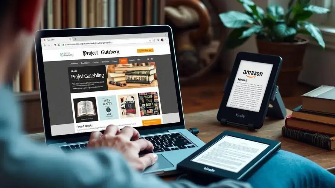  Principais sites: Project Gutenberg, Amazon Free